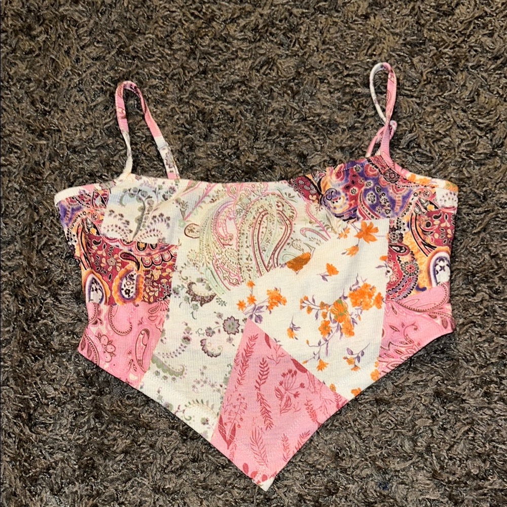 Paisley Patchwork Camisole Top